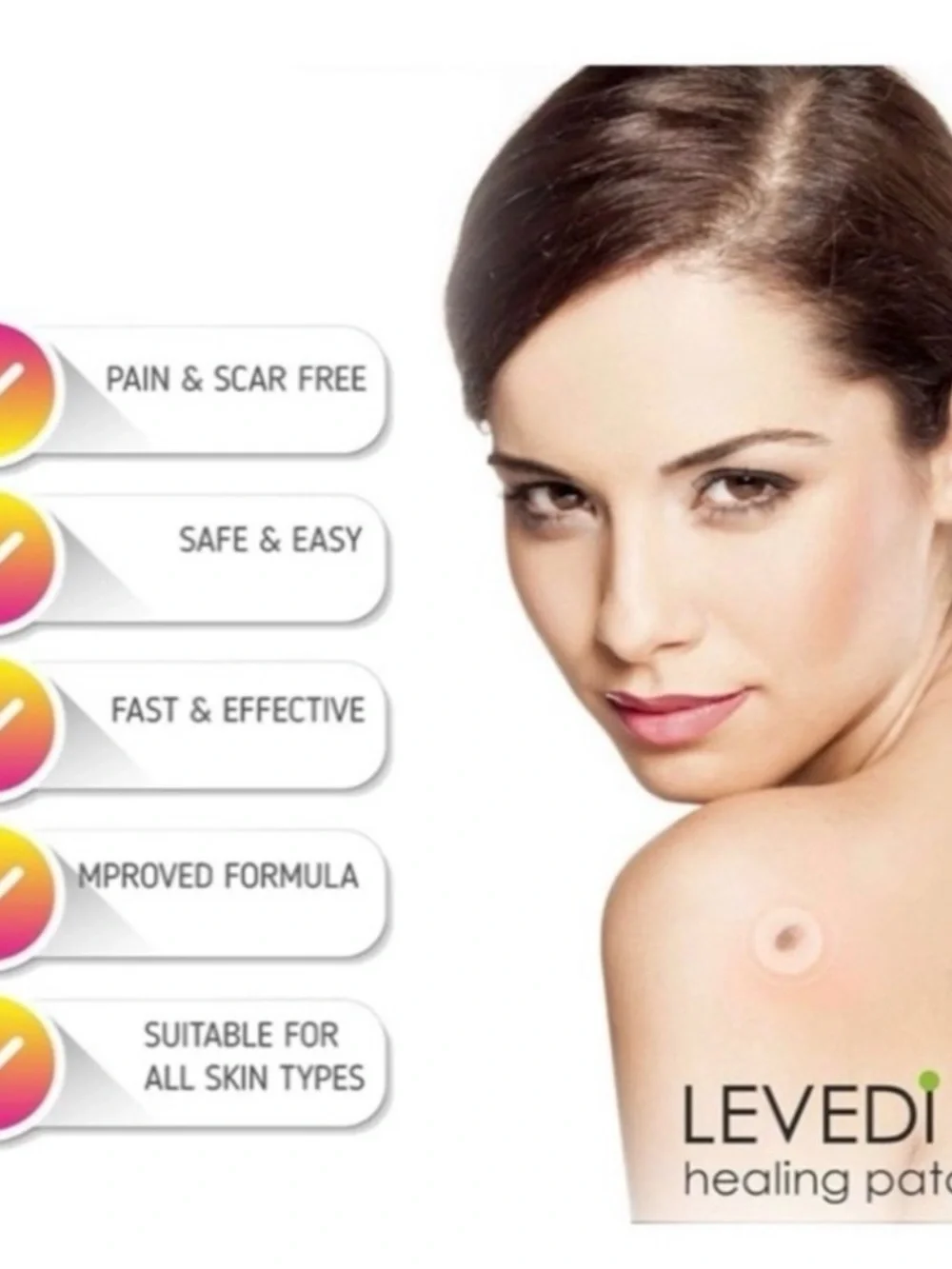 Levedi Skin Tag & Acne Remover Patch 108 patches, 2 sizes.